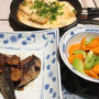鰯の炒り煮＆豆腐ステーキのとろろがけ　　11・21・2013