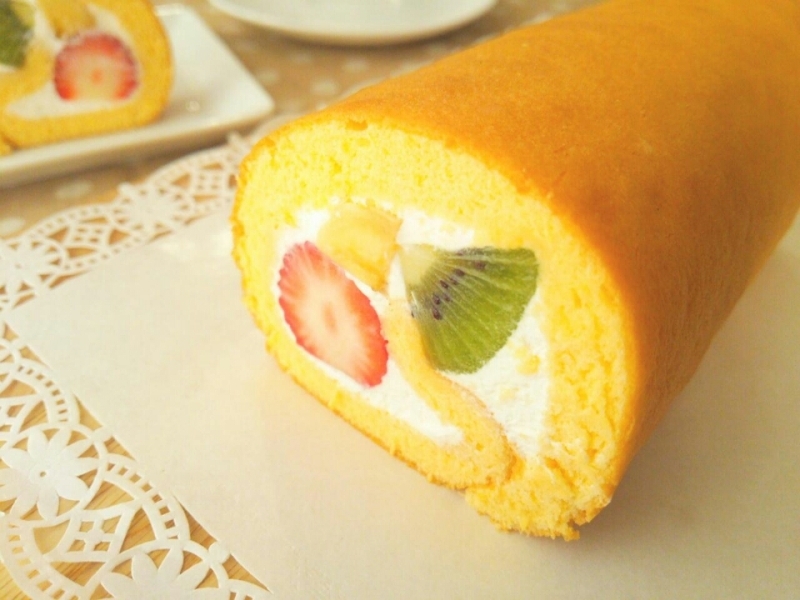 フルーツロールケーキ《基本のお菓子》 by anさん レシピブログ 料理ブログのレシピ満載！
