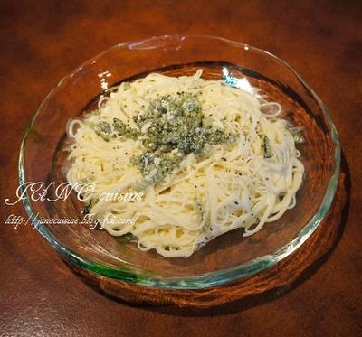 ☆5分で作れる！ 海ぶどうの冷製パスタ☆