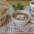 鶏野菜スープで朝ご飯☆