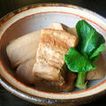 高野豆腐と豚バラの味噌煮
