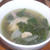 豚肉とほうれん草の中華スープ
