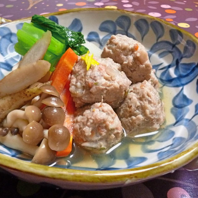 鰯のつみれと野菜の煮物