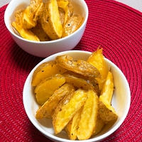夏休みの豪華ランチ案　～レモンペパー風味のオーブンチップス～