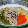 白菜と豚肉の重ね蒸し～春アスパラと共に～