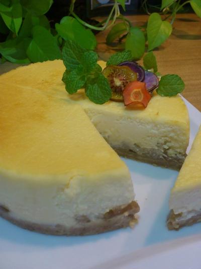 ジンジャーとキャラメルアップルのニューヨークチーズケーキ レシピブログ 料理ブログのレシピ満載