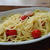 ウインナーとプチトマトのパスタ