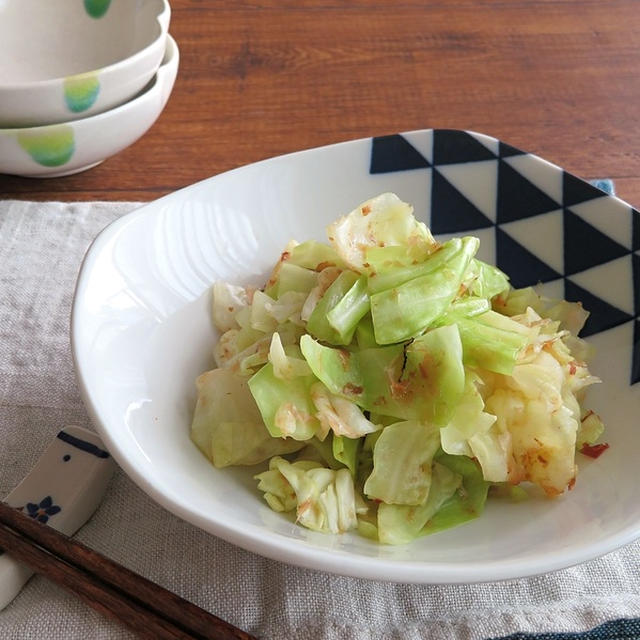 レンジで時短☆キャベツのおひたし