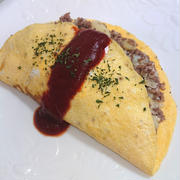 じゃがいもとひき肉のオムレツ