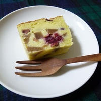 梨とドライフルーツのブランデーパウンドケーキ