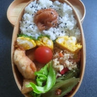 から揚げとフキノきんぴら弁当