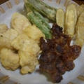 枝豆と天ぷら
