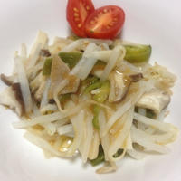 柔らか鷄牛蒡と、リケンのノンオイルじんわり生姜で。