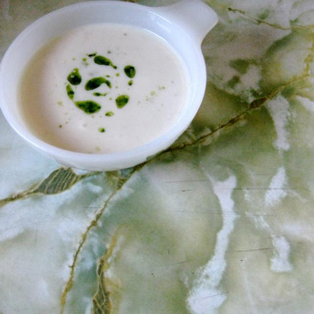 白花豆のスープ。
