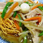 もやしあんかけ皿うどん【節約レシピ】
