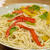 焼きパプリカ添えジェノベーゼパスタ