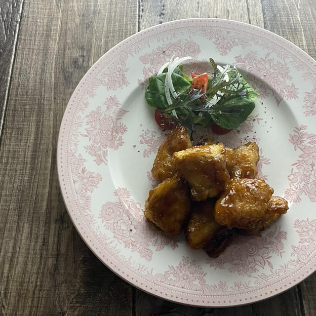 鶏むね肉の唐揚げ 甘酢あん