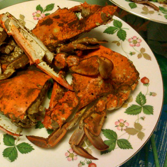Hard shell  crabs, steamed with Old Bay