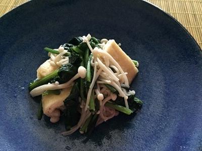 ほうれん草とえのきのお浸し
