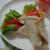 食パンでトルティーヤラップ風サンドとコンソメスープ（Tortilla Wrap-Like Sandwich, and Consomme Soup）