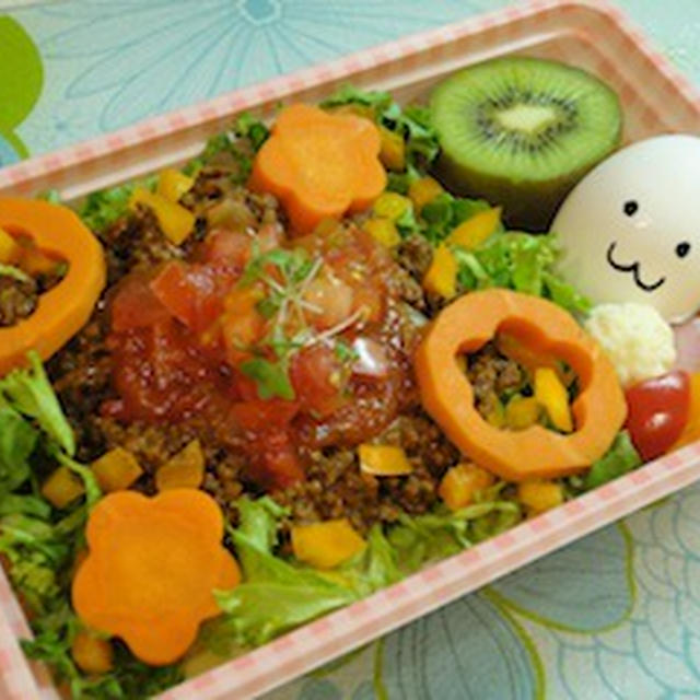 野菜たっぷり タコライス弁当 By あさごはん1108さん レシピブログ 料理ブログのレシピ満載