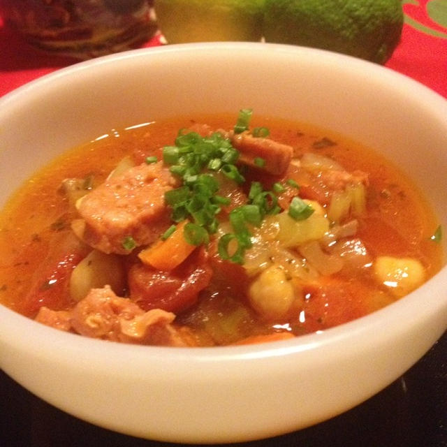 Portuguese Bean Soup(ポルトガルソーセージと豆のスープ)