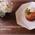 豆腐クリームとチョコがけ♡シナモン風味の米粉バナナケーキ　バター不使用　　 by MOMONAOさん