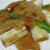 鶏皮と焼きネギのおろしわさび添え