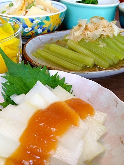 うどの酢味噌和え＆ふきの煮物