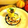 【ハロウィン】カボチャのレアチーズケーキデザートプレート