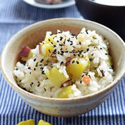 ＜炊飯ジャーで簡単！さつまいもご飯＞