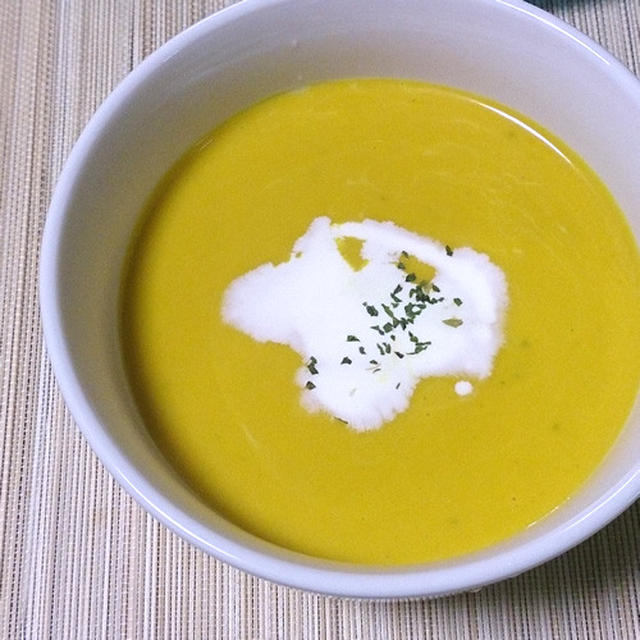 レンジで簡単 かぼちゃの定番冷製ポタージュスープ By 中村 有加利さん レシピブログ 料理ブログのレシピ満載