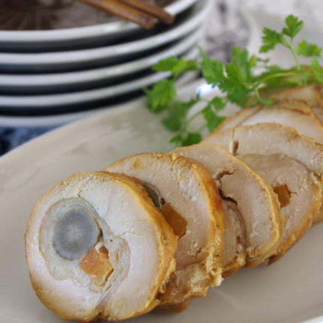 鶏肉の野菜巻き 梅風味