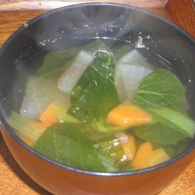 大根と小松菜のすまし汁