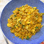 ◎香りの高いハウスカレーパウダーで『たっぷり夏野菜のスパイシーチャーハン』