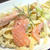 キャベツとスモークサーモンのパスタ☆フェンネル風味