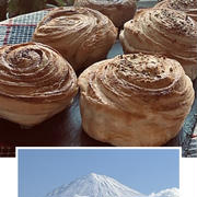 久しぶりにバター香るデニッシュロール焼きました!!今朝の富士山