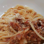 『電子レンジでミートソーススパ』