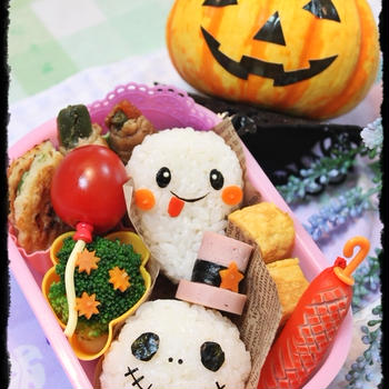 *ハロウィン*ナイトメアジャックとおばけちゃんのお弁当♪ 