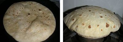チャパーティー：インドの全粒粉薄焼きパン