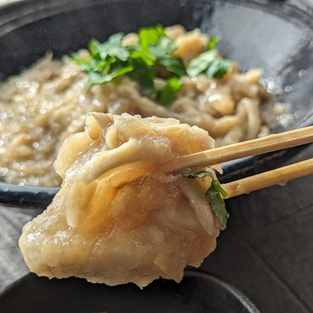 レンチンふっくら鶏むね肉のきのこみぞれあんかけ～完全版～