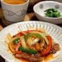 カリカリ豚と野菜のケチャップ炒め。中華なごはん。