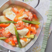 ふんわりとろける「豆腐とえびのうま塩煮」