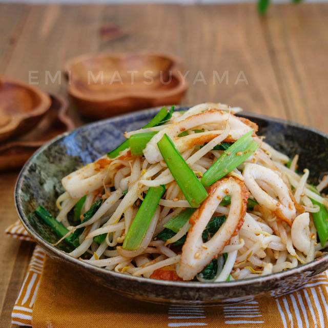 ＊ちくわともやしと小松菜の中華ごま和え＊シャッキシャキもやし最高...