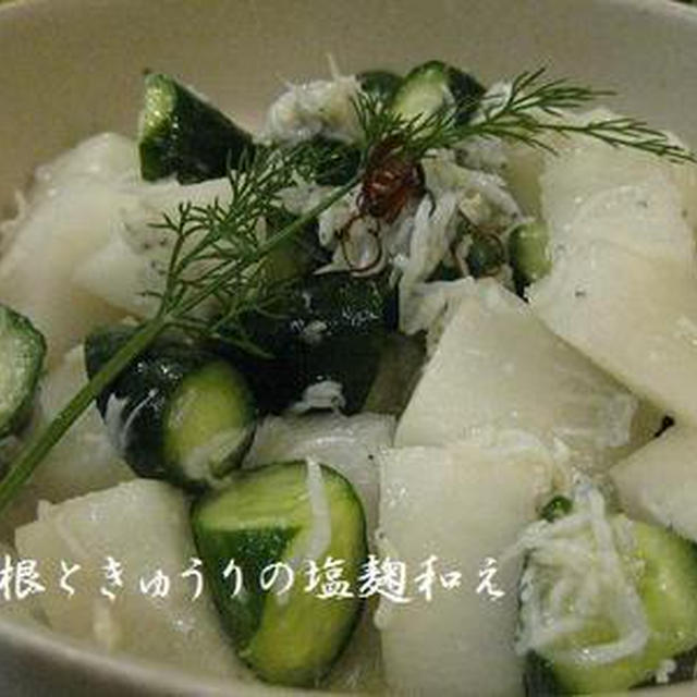 大根ときゅうりの塩麹和え By Akkoさん レシピブログ 料理ブログのレシピ満載