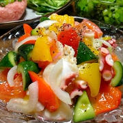 たこと野菜のマリネです☆