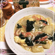 大根とほうれん草の煮物