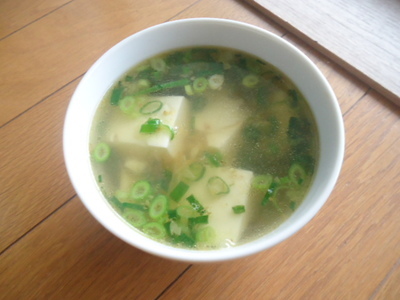 超簡単♪生姜と豆腐のスープ