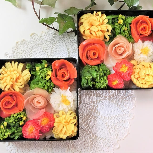 お花見にも♪ お花のモザイク寿司レシピ