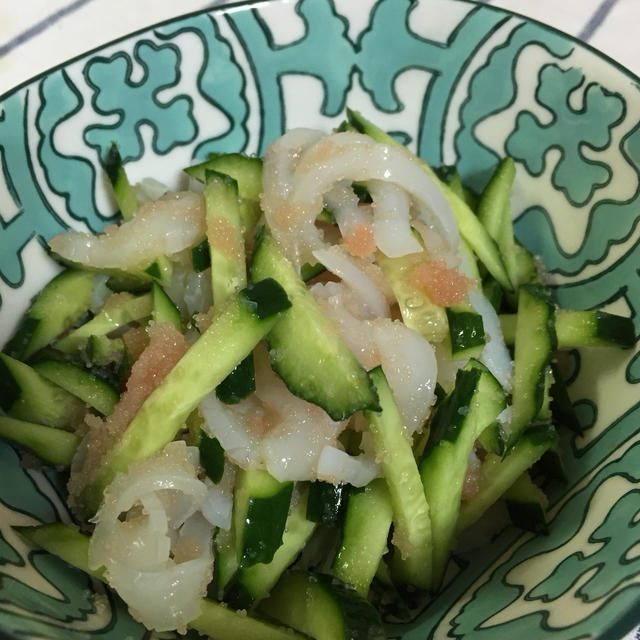 切って混ぜるだけ イカ明太サラダ By Ryotanさん レシピブログ 料理ブログのレシピ満載